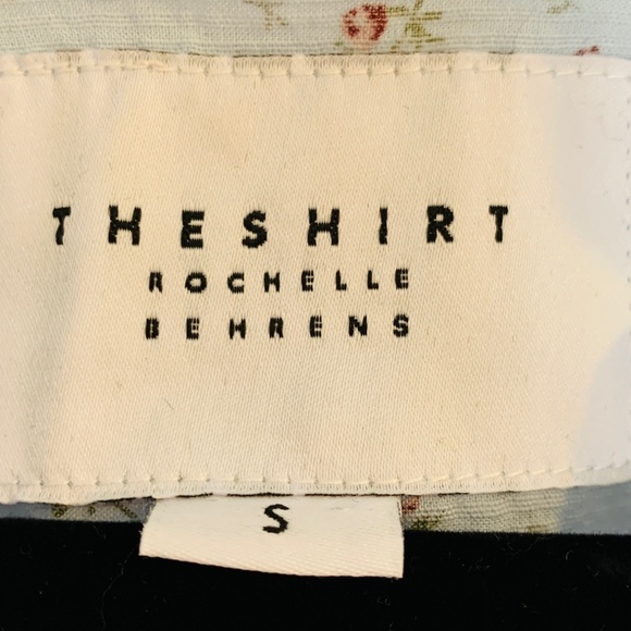 Rochelle Behrens The Shirt Blue Ditsy Floral Small Tiered Sleeve Boho Prairie - Picture 5 of 15